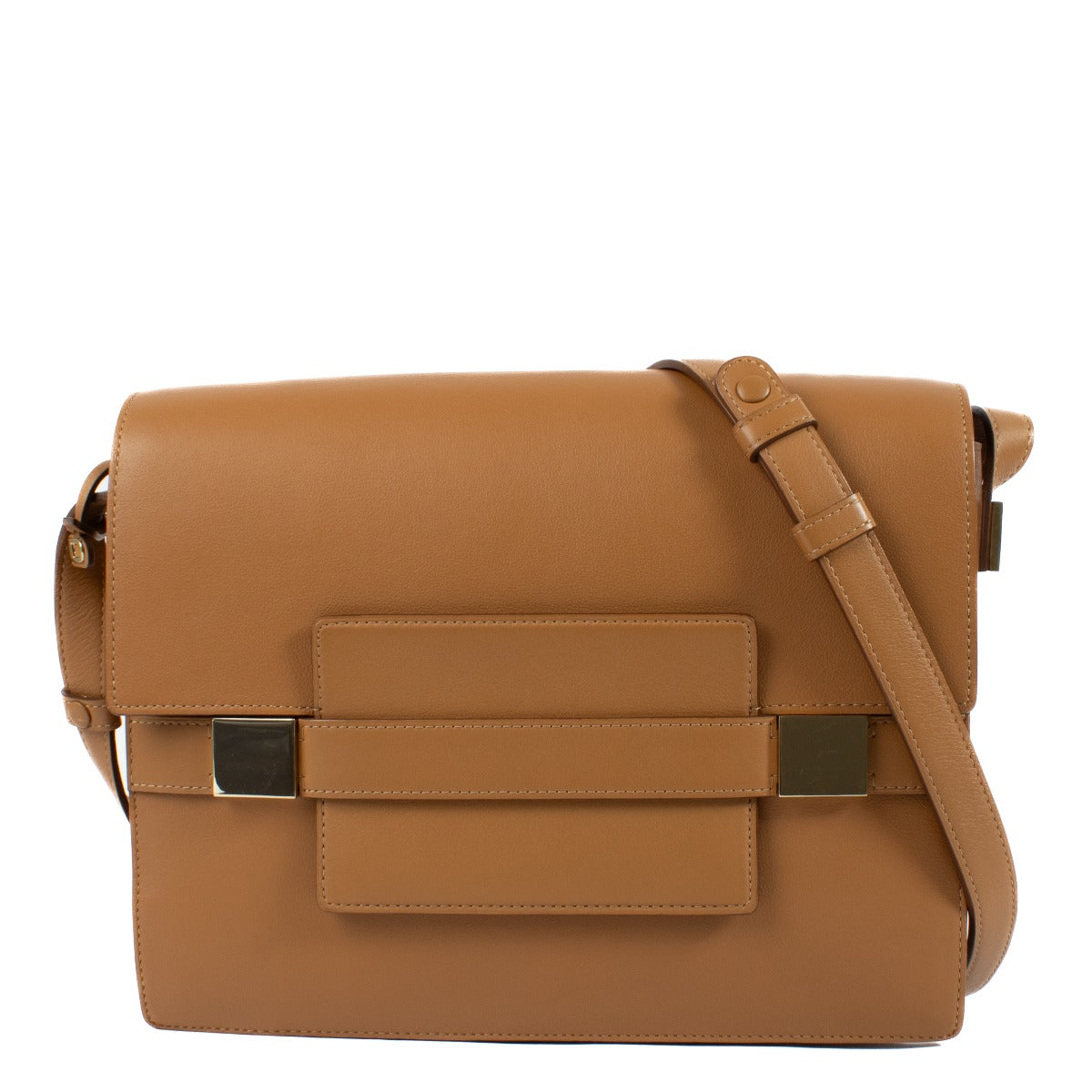 Delvaux Bicolore Camel Leather Madame GM