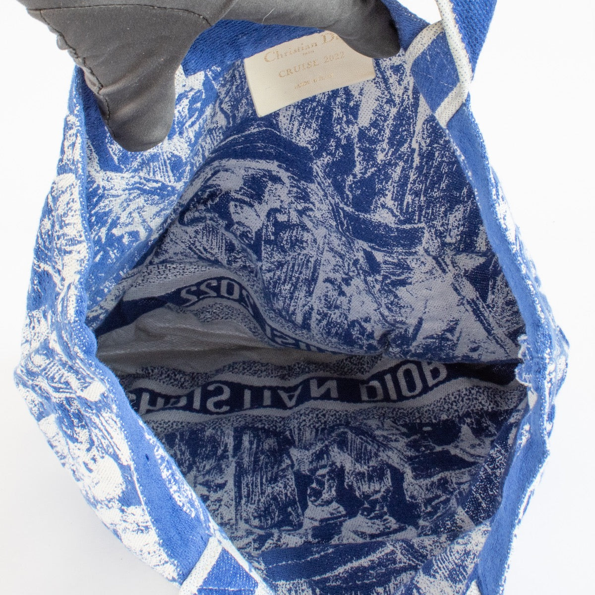 Shop 100% authentic second hand Christian Dior Cruise 2022 Blue Tote Bag on Labellov.com