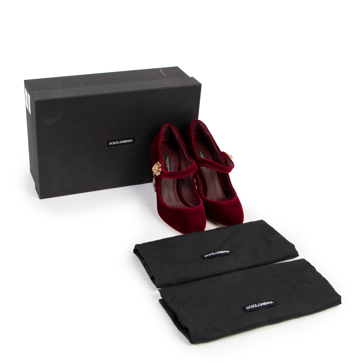 Dolce & Gabbana Velvet Pumps - size 36.5