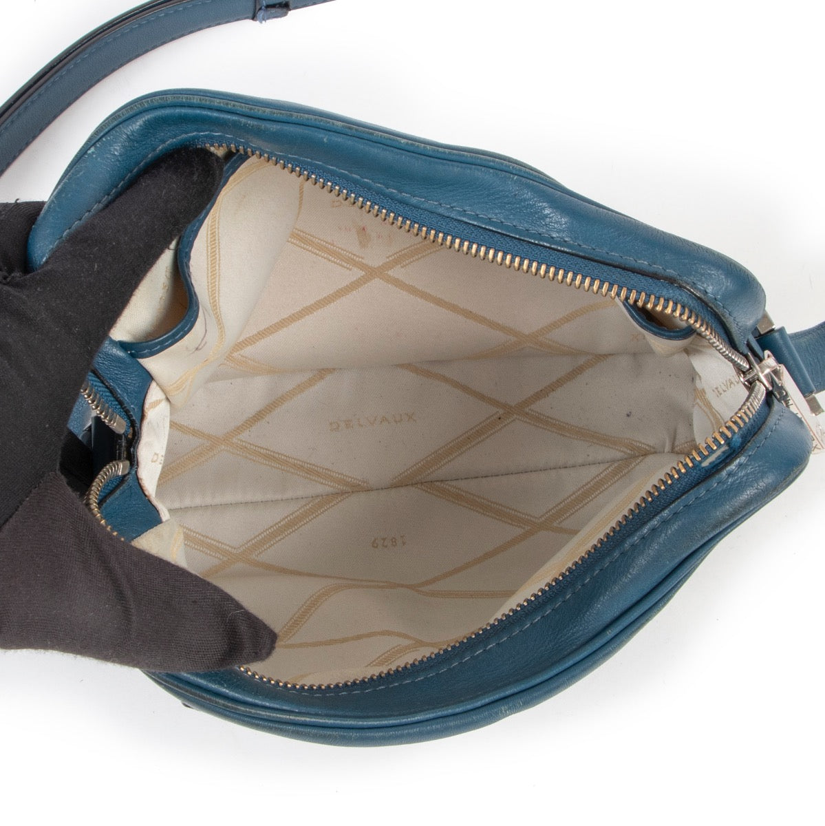 Delvaux Petrol Louise Crossbody Bag
