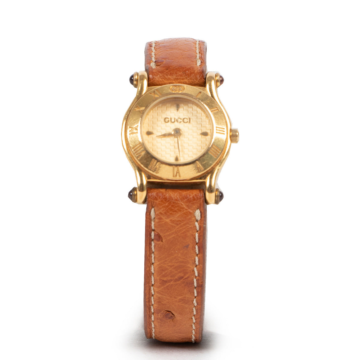 Gucci Camel Ostrich Watch