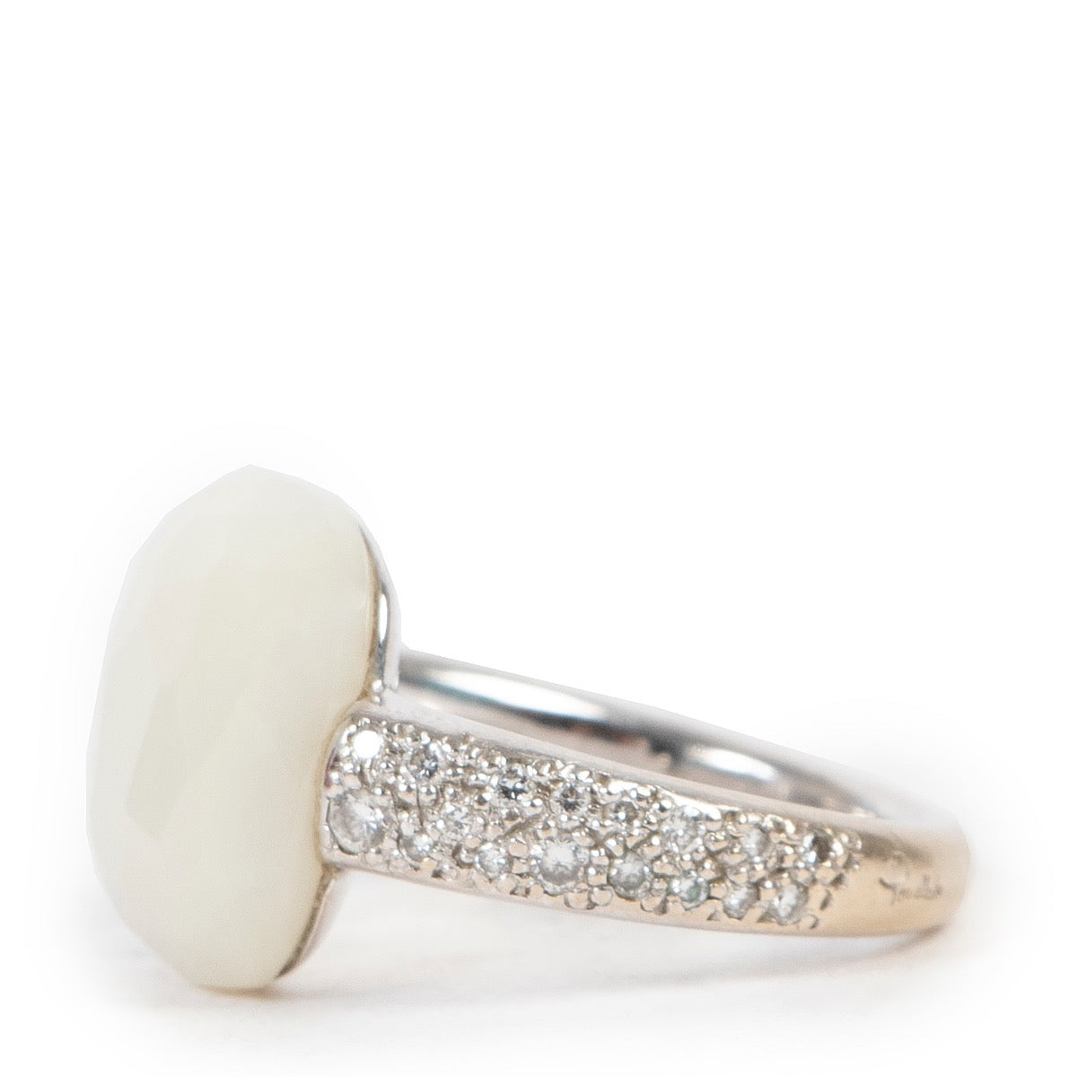 Pomellato White Andularia & Diamond 'Capri' Ring