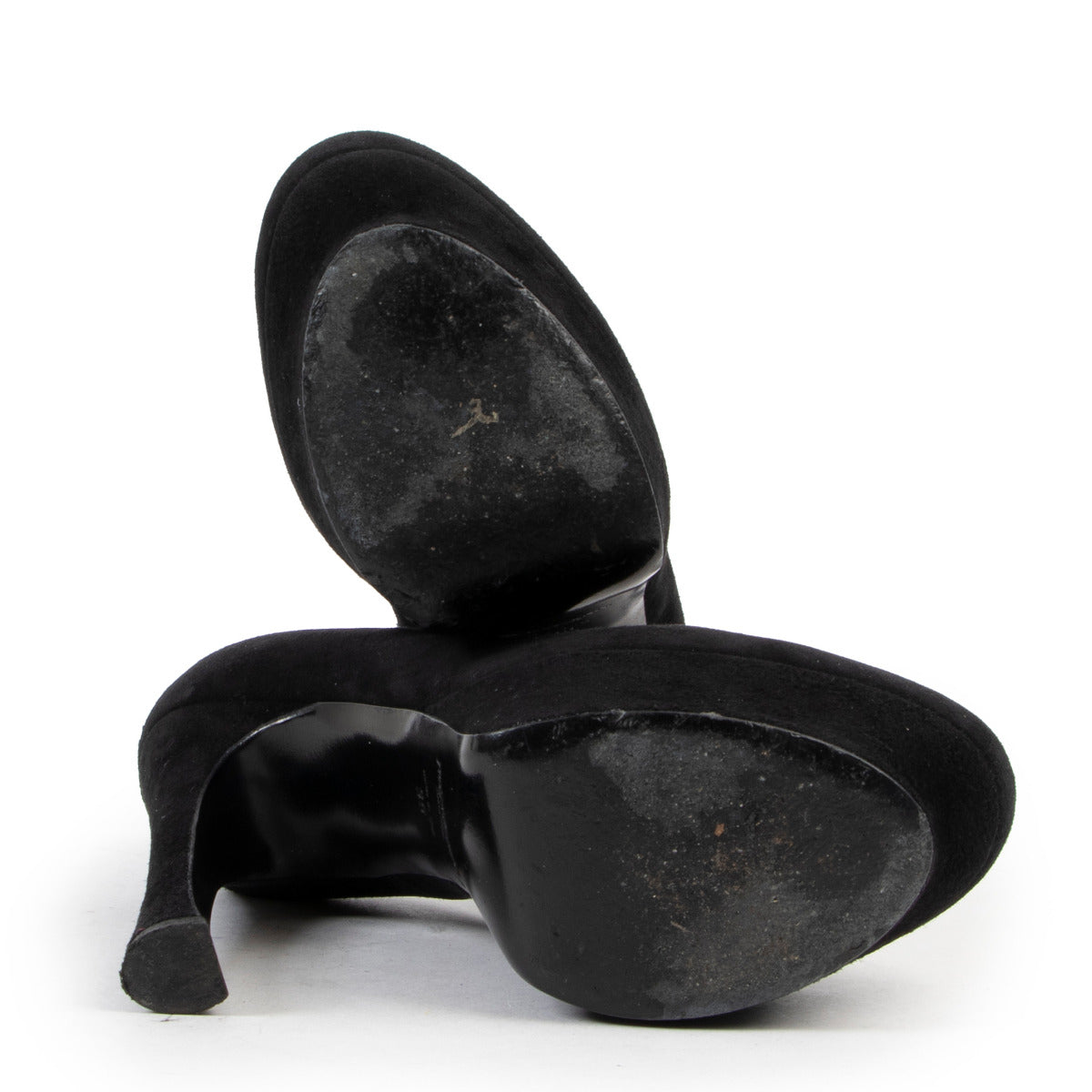 Yves Saint Laurent Black Suede Palais Pumps - size 36