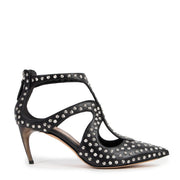 Alexander McQueen Studded Black Horn Heels - Size 37,5
