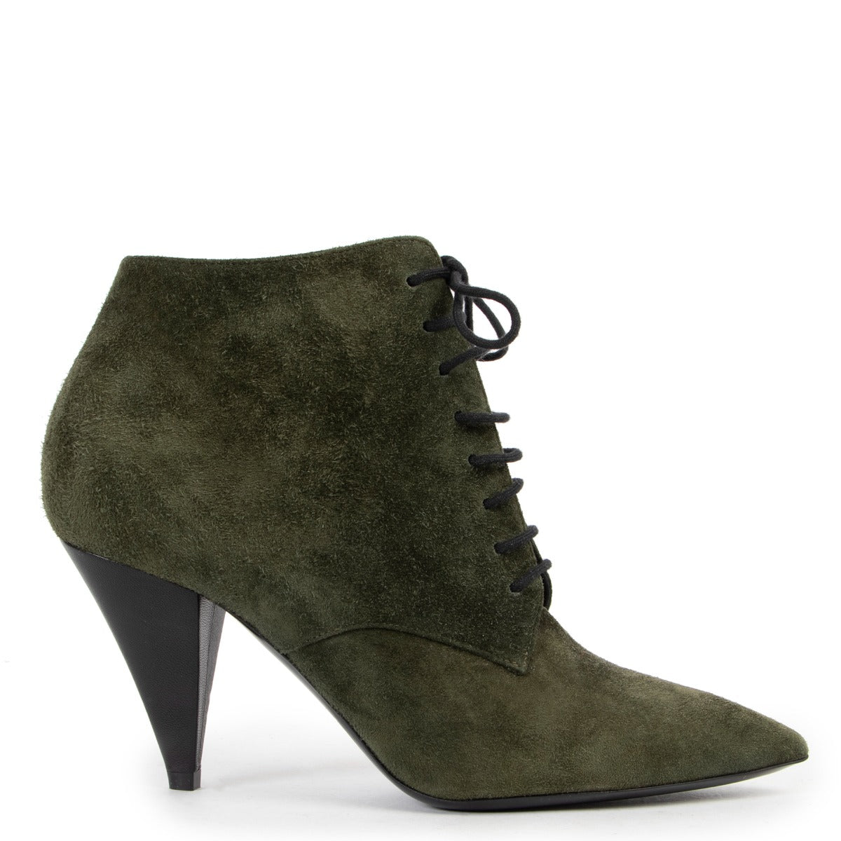 Saint Laurent Green Ankle Boots - Size 37,5