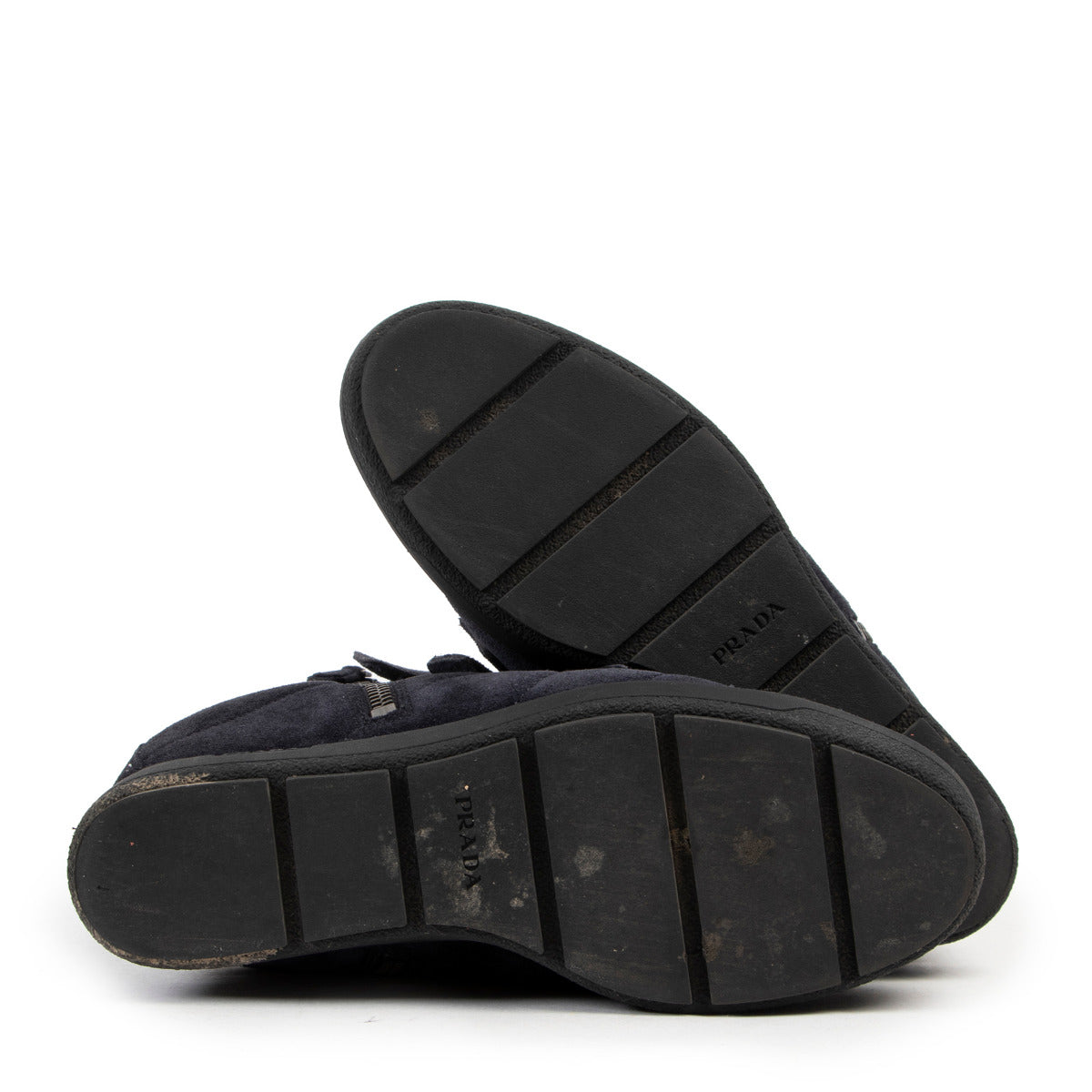 Prada Blue Suede Wedge Sneakers - size 36