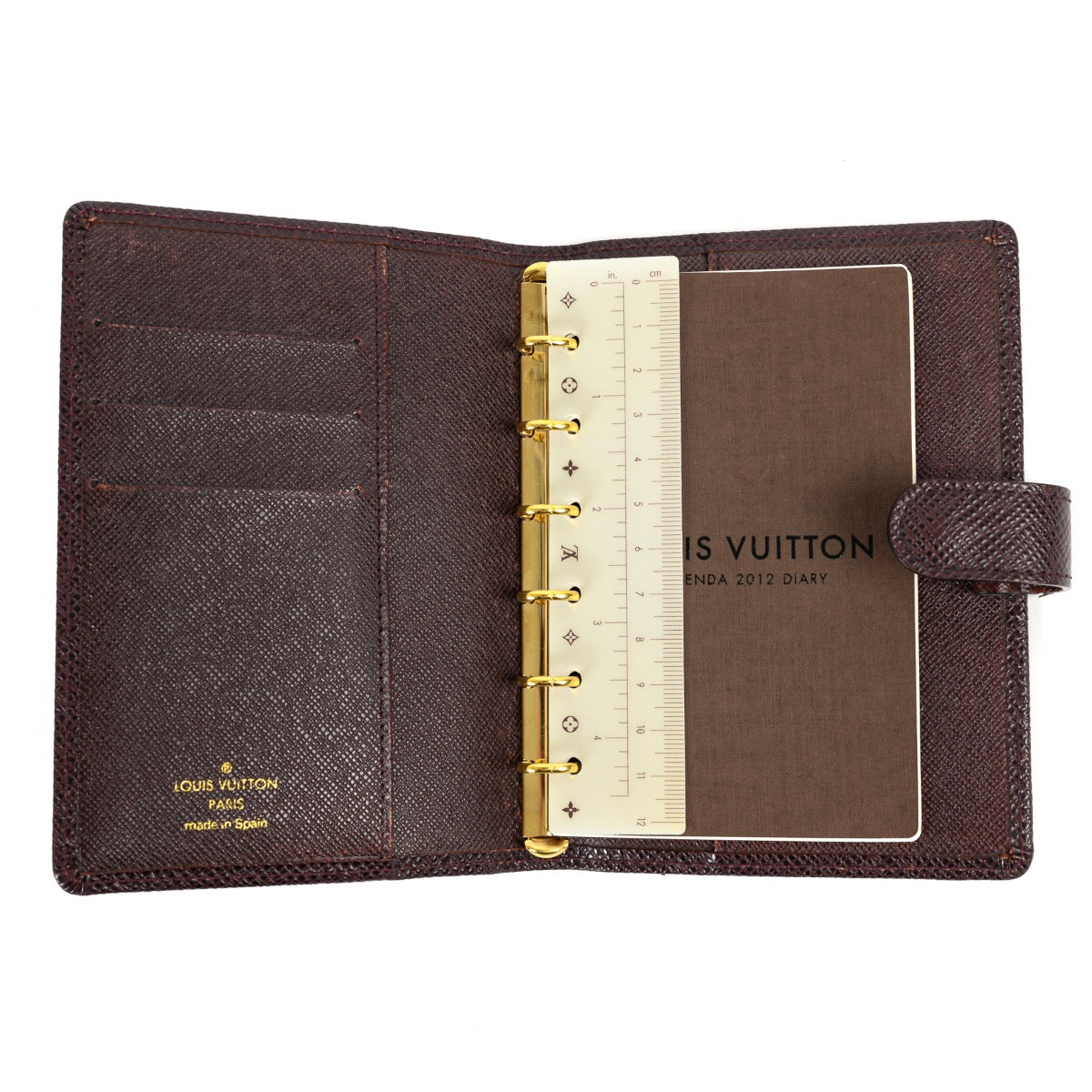 Shop safe online at Labellov in Antwerp this 100% authentic second hand Louis Vuitton Taiga Agenda Cover
