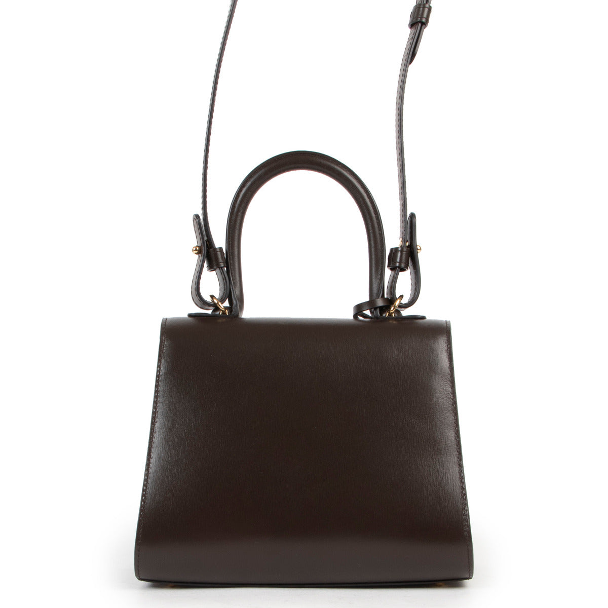 Delvaux Brillant Boxcalf Brown Ombre Mini + Strap