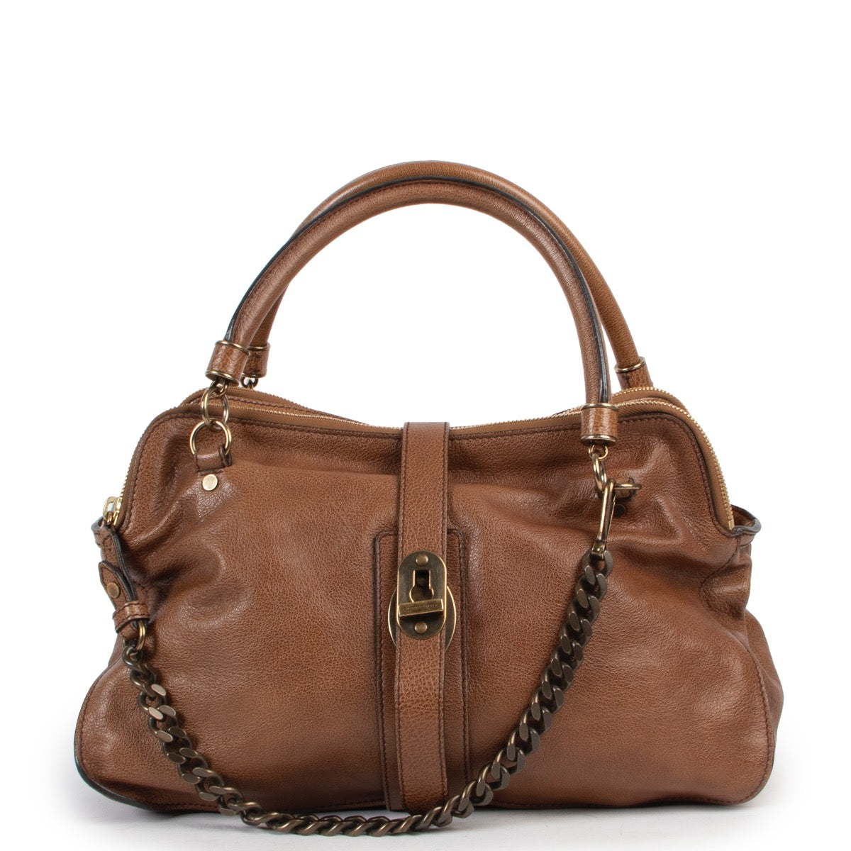 Shop safe online at Labellov in Antwerp this 100% authentic second hand Burberry Brown Shoulder Bag
