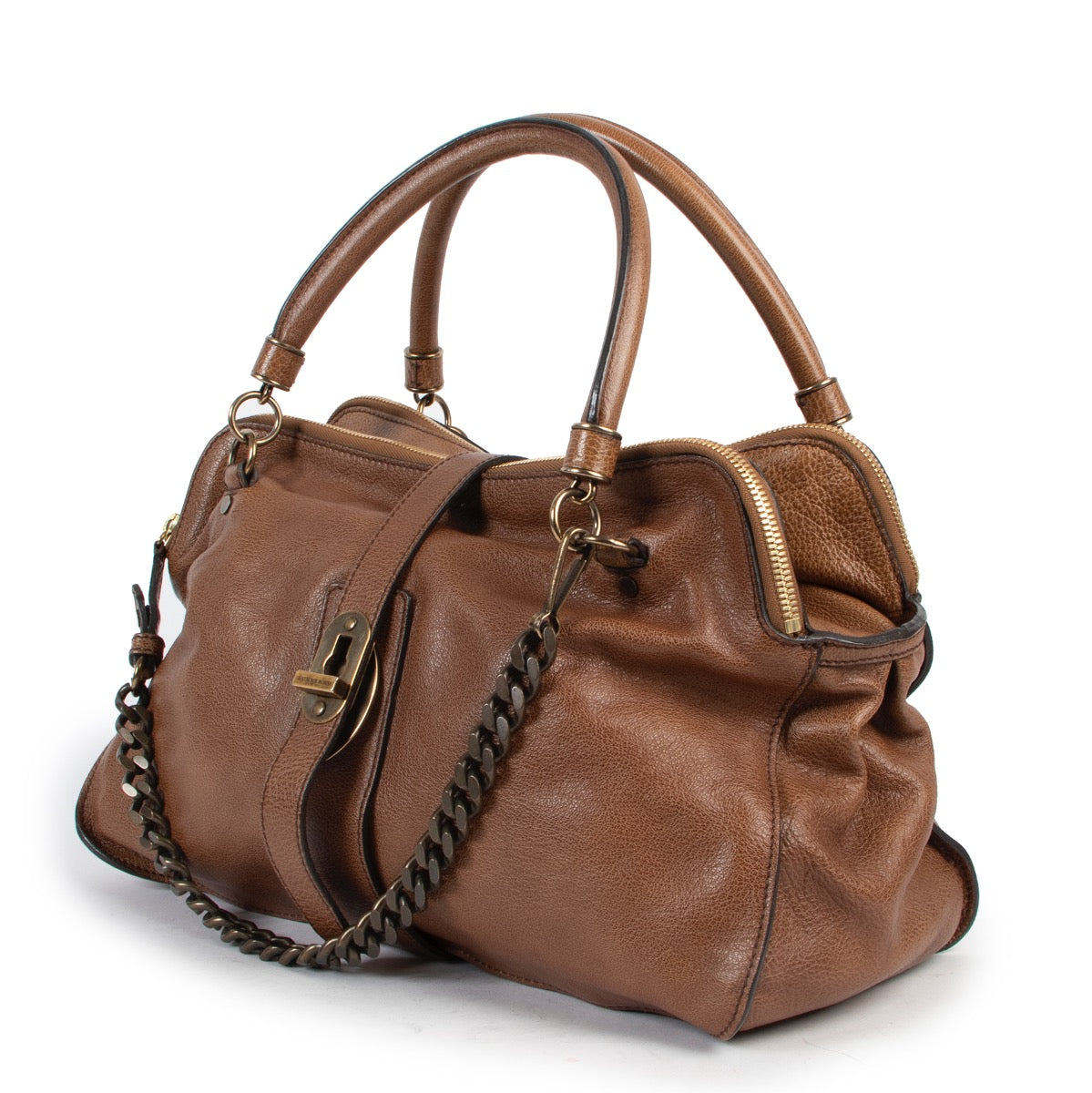 Shop safe online at Labellov in Antwerp this 100% authentic second hand Burberry Brown Shoulder Bag