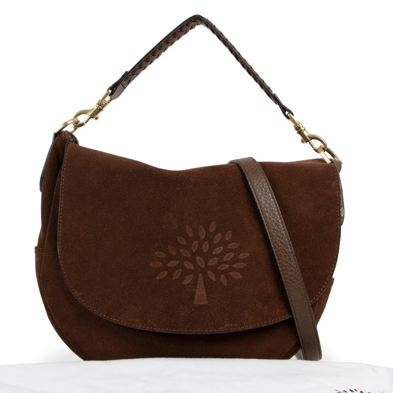 Mulberry Bruine Suède Effie Schoudertas