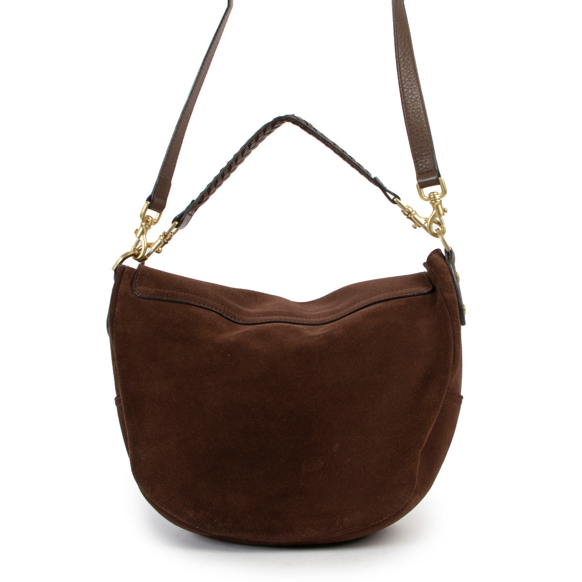 Sac à bandoulière Mulberry Effie en daim marron