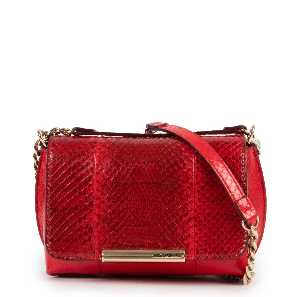 Emilio Pucci Red Python Crossbody Bag