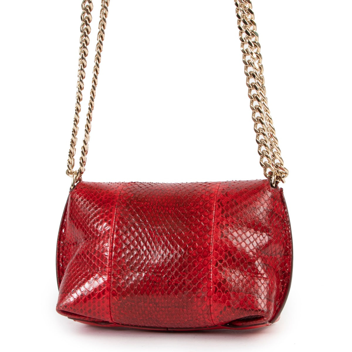 Emilio Pucci Red Python Crossbody Bag