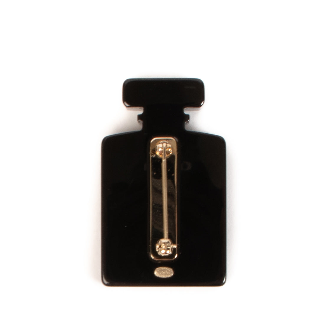 Chanel 17A Black Chanel N°5 Perfume Brooch