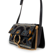 Chloé Floral Patchwork Studded Small Faye Shoulder Bag