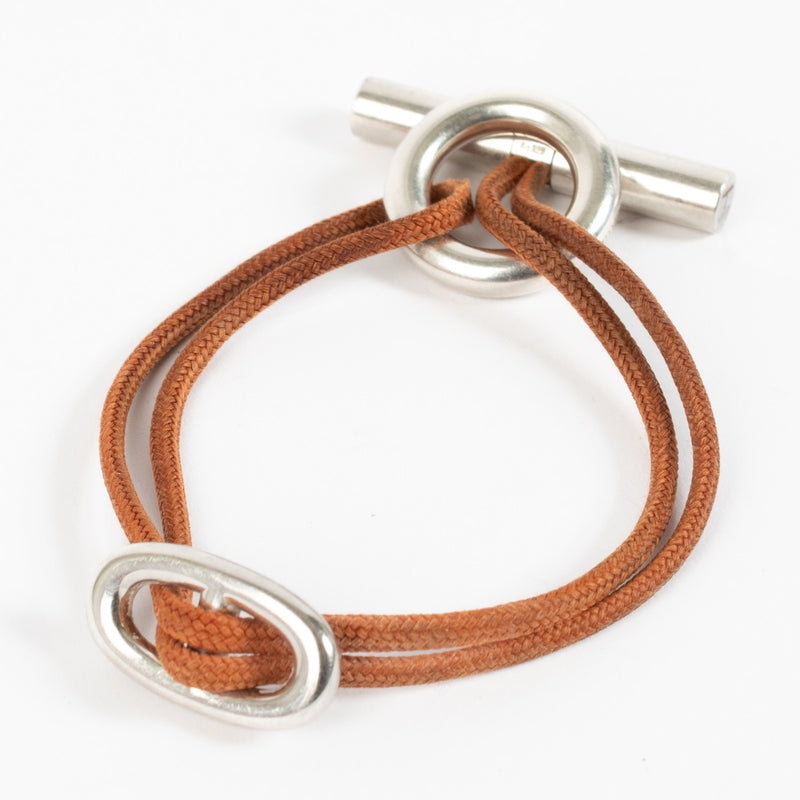 Hermès Sterling Silver Skipper Bracelet