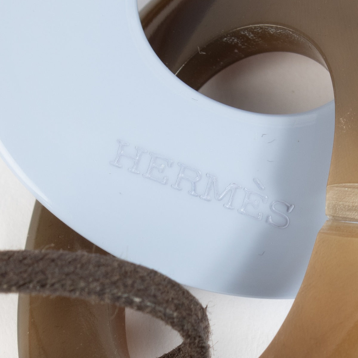 Hermès Horn/Gelakt Houten Karamba Ketting