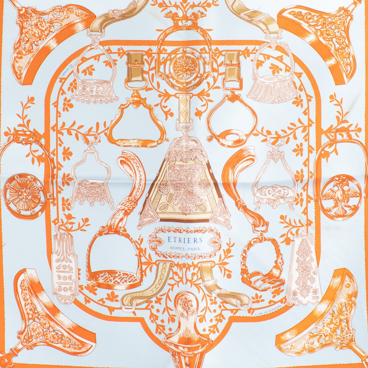 Hermès Etriers Silk 45 Scarf