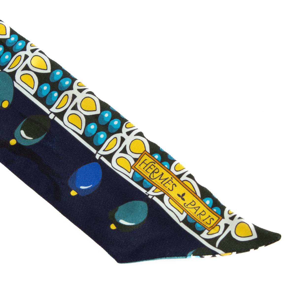 shop 100% authentic second hand Hermès Blue Silk Twilly Scarf on Labellov.com