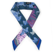 Hermès Les Zebres Print Silk Twilly