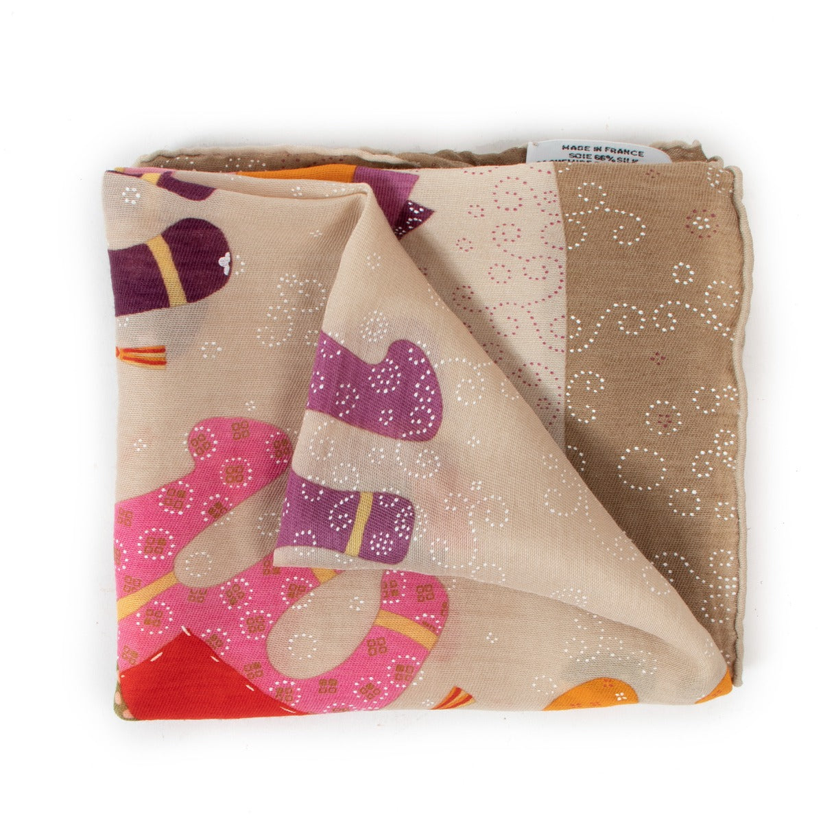 Hermès La Ronde des Elephants Silk Cashmere Blend Scarf