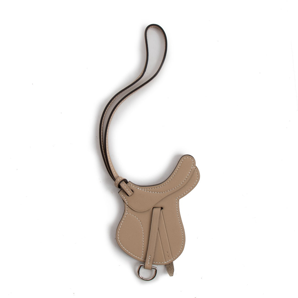 Hermès Beige Paddock Selle Bag Charm