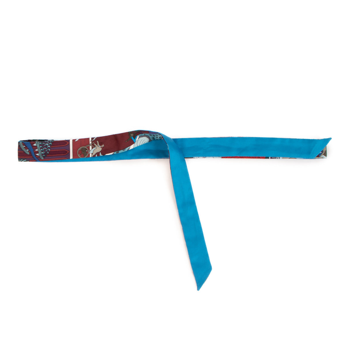 Hermès Multicolor Twilly Le Twillon Scarf