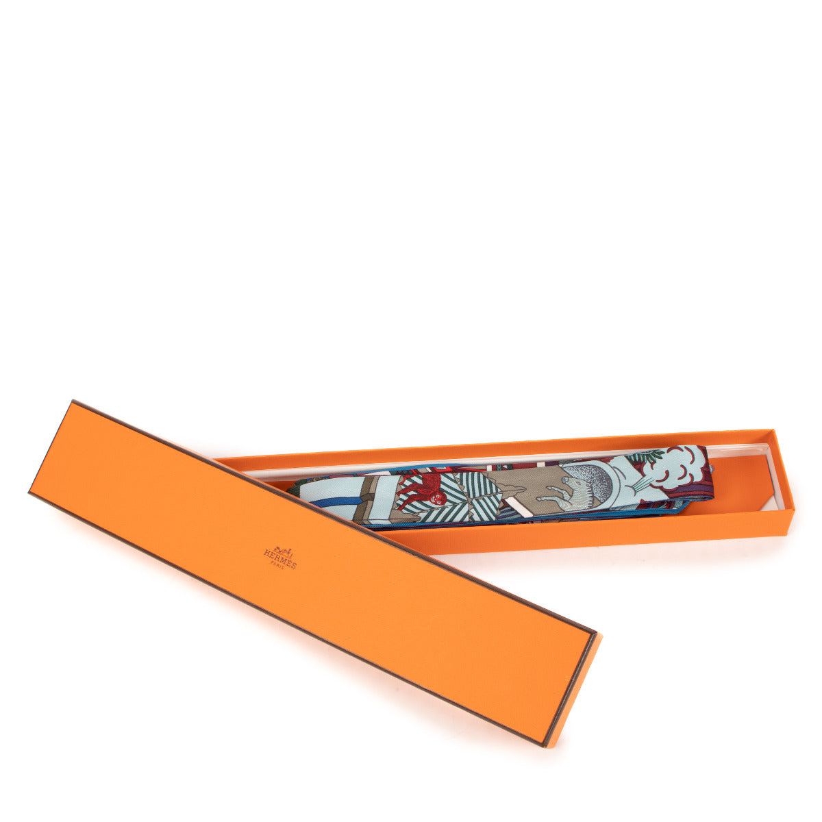 Hermès Multicolor Twilly Le Twillon Scarf