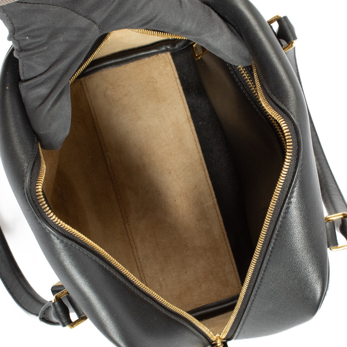 Buy authentic second hand Loewe Black Canvas & Leather Anagram Amazona 19 Top Handle Bag at Labellov.com