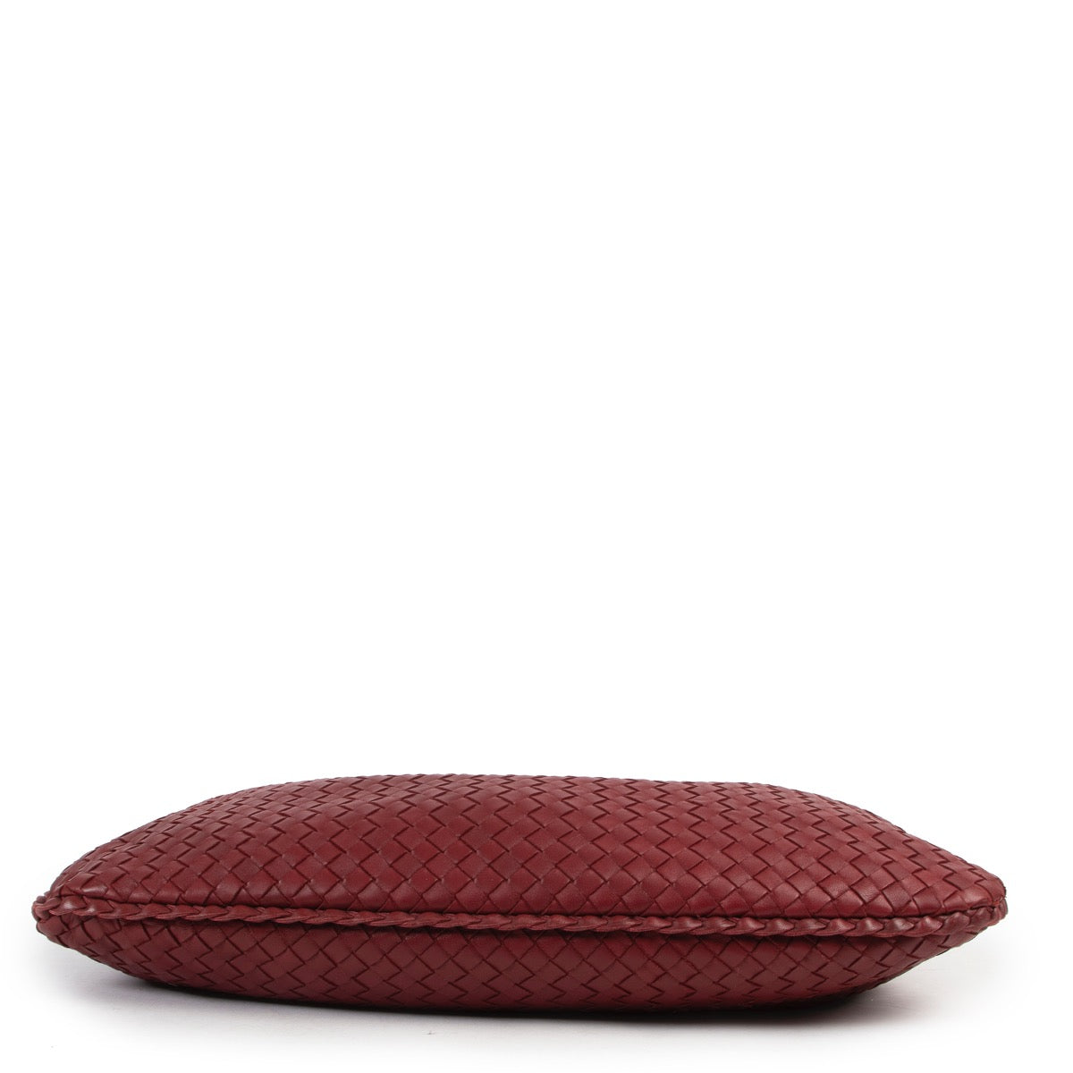 Shop safe online at Labellov in Antwerp this 100% authentic second hand Bottega Veneta Red Woven Leather Shoulder Bag
