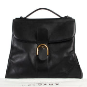 Shop safe online 100% authentic second hand Delvaux Black XXL Brillant Top handle in very good condition at Labellov in Antwerp.