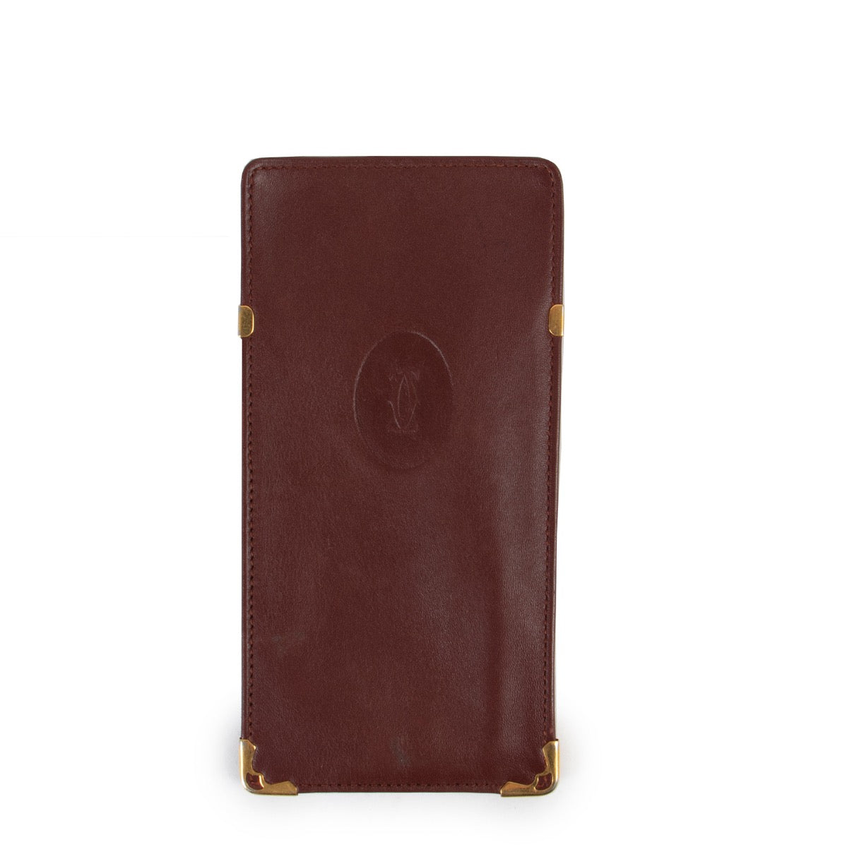 Shop safe online at Labellov in Antwerp 100% authentic second hand Cartier Burgundy Glasses Case