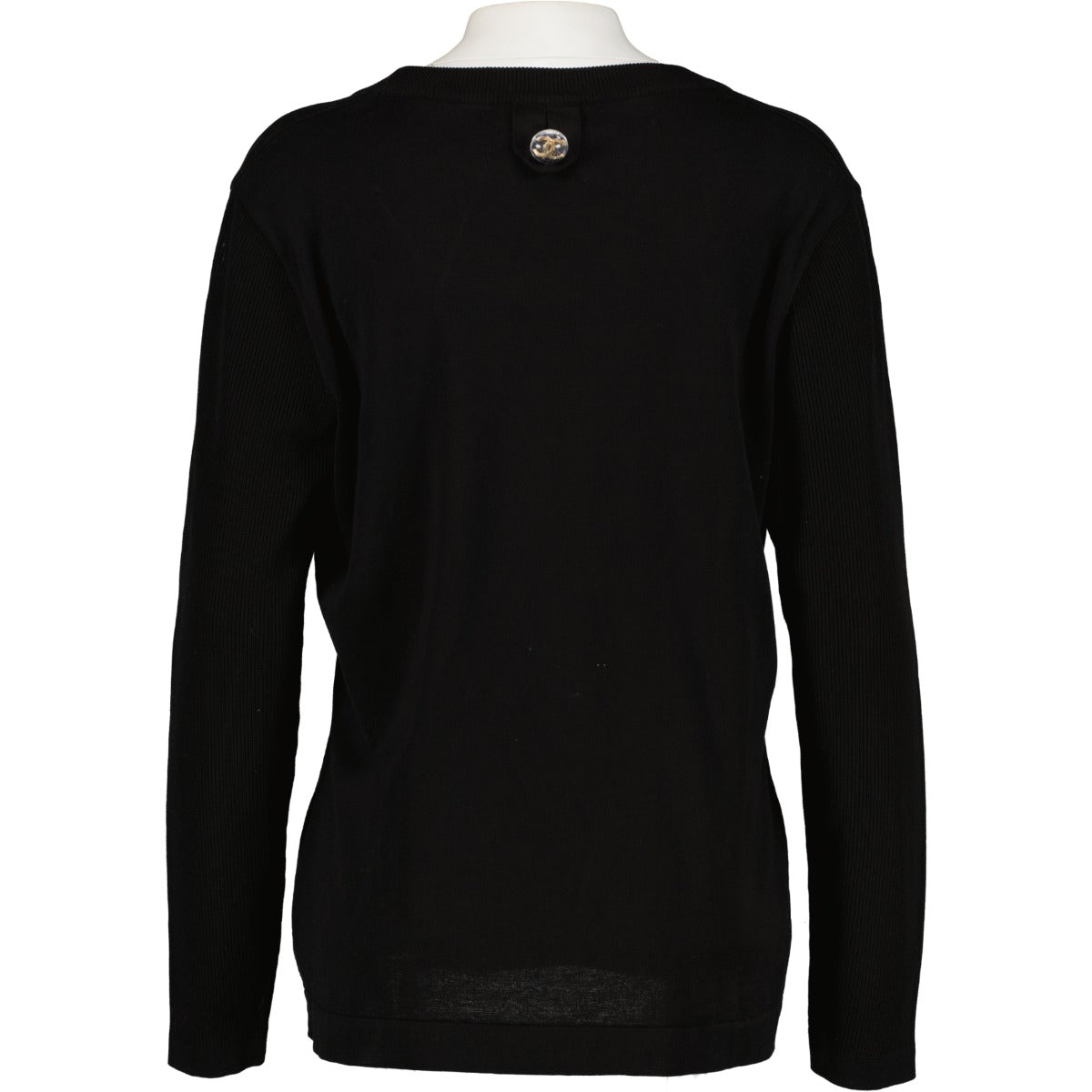 Buy an authentic second hand Chanel Black Long Sleeve Top - Size 46 (FR) in good condition at Labellov