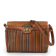 Shop safe online at Labellov in Antwerp this 100% authentic second hand Delvaux Multicolor Toile De Cuir Crossbody
