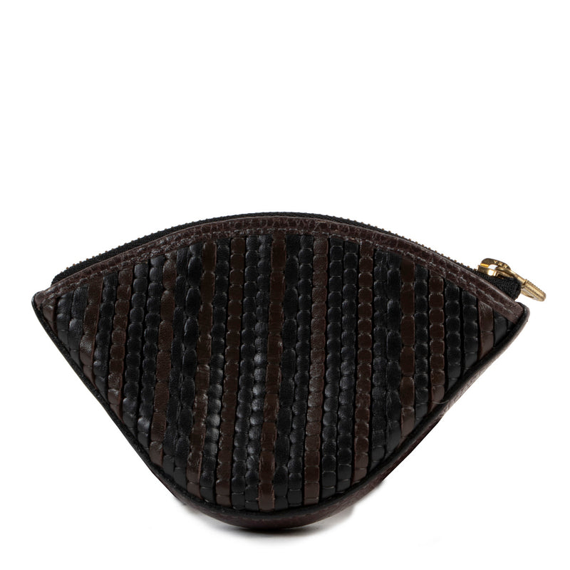 Delvaux Zwart en Bruin TDC Muntzakje
