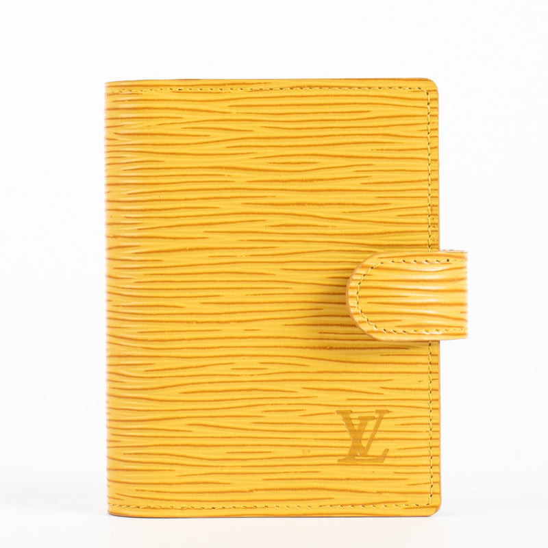 Authentic pre-loved Louis Vuitton Mini Yellow Agenda Cover on Labellov.com