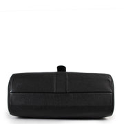 Shop safe online at Labellov in Antwerp this 100% authentic Delvaux Black Taurillon Crispé Leather Brillant Besace Shoulder Bag