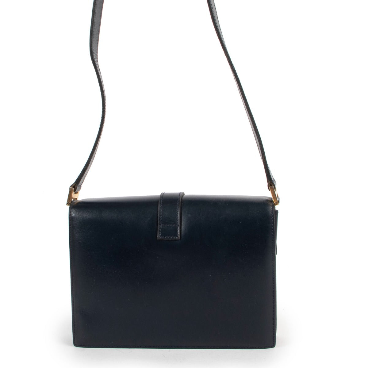 Delvaux Dark Blue Shoulder Bag at Labellov