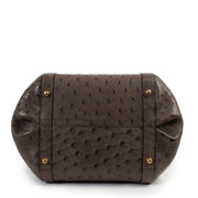 Delvaux Taupe Punch Ostrich Shoulder Bag now available at Labellov online or in the showroom.