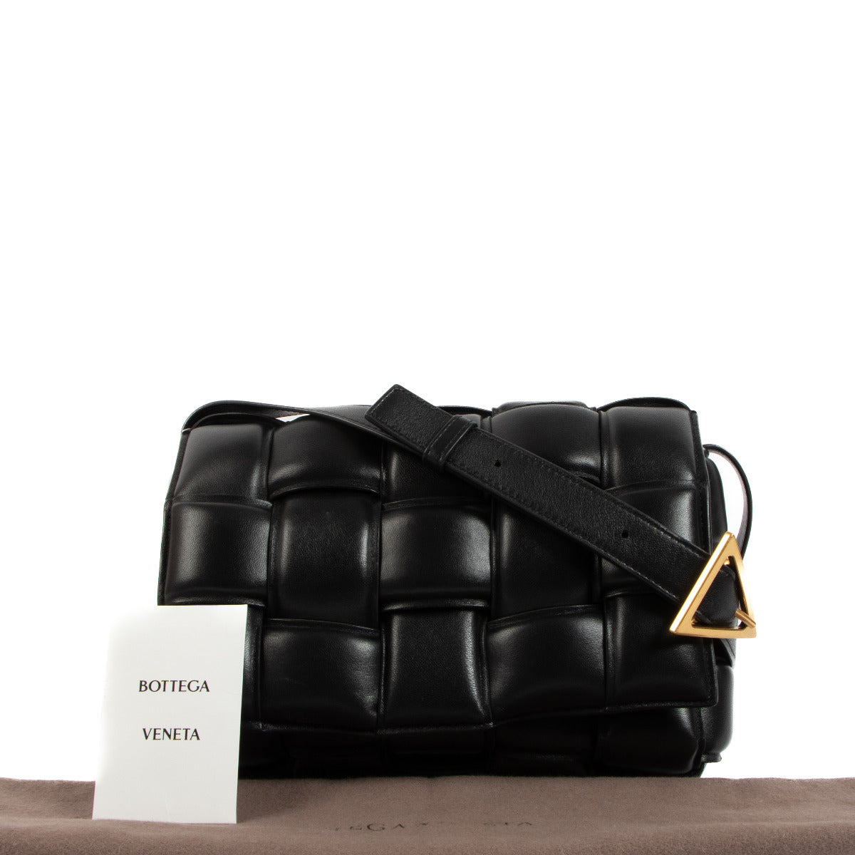 Bottega Veneta Zwarte Padded Cassette Tas