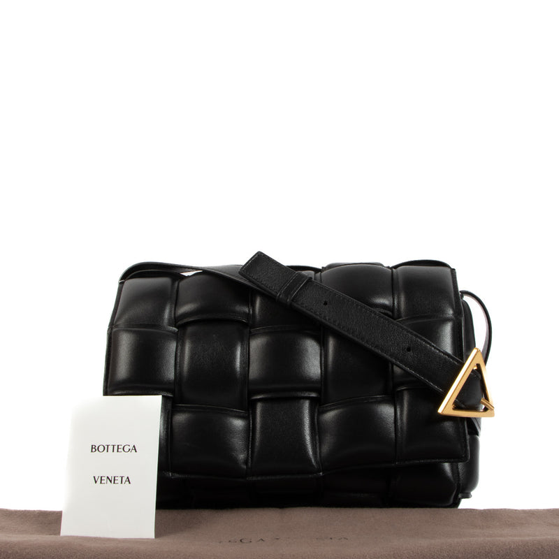 Bottega Veneta Zwarte Padded Cassette Tas