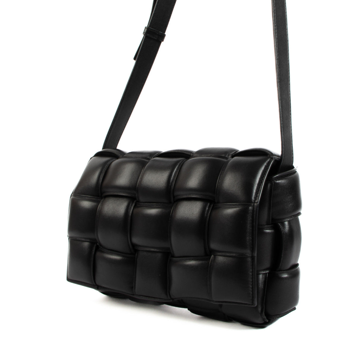 Bottega Veneta Zwarte Padded Cassette Tas