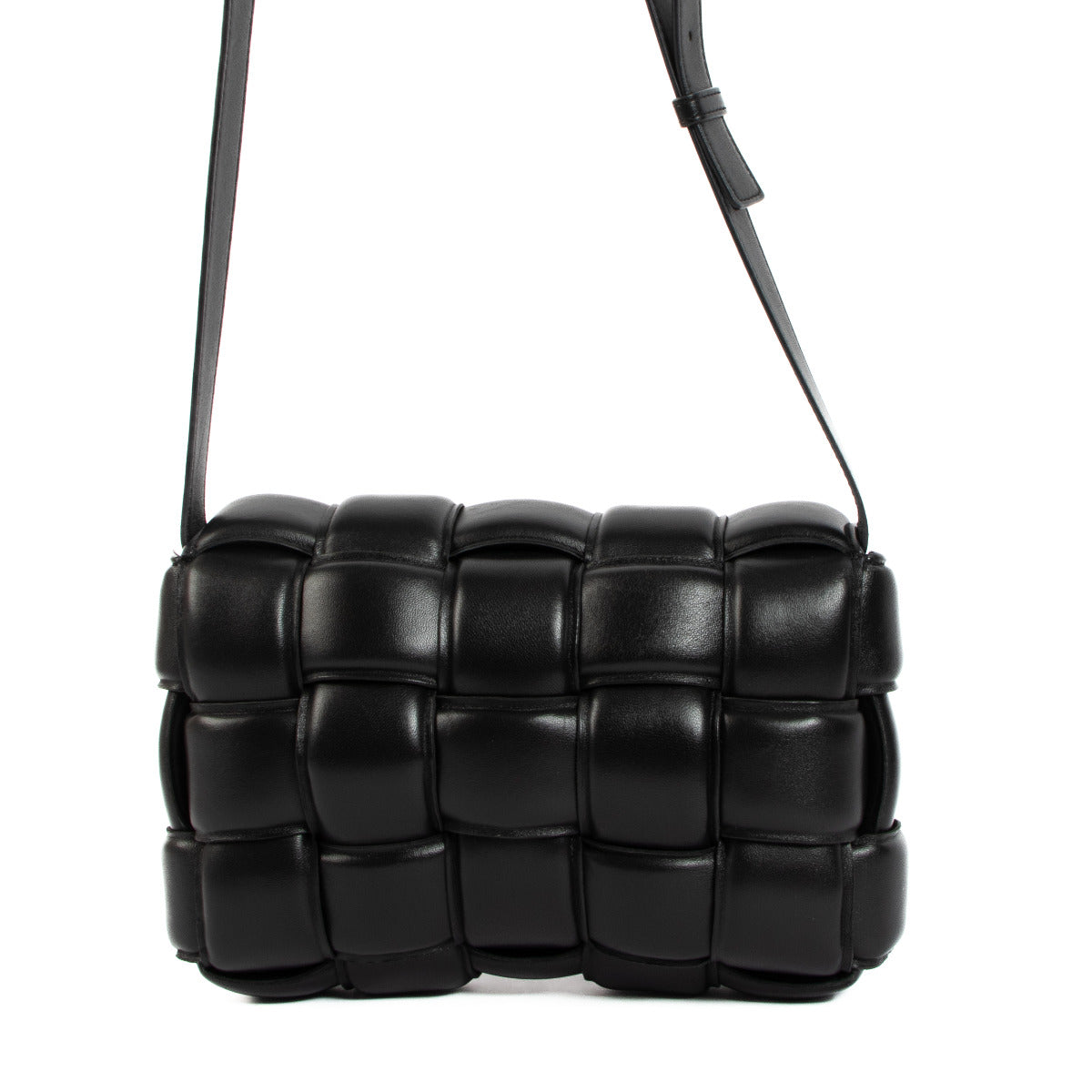 Bottega Veneta Zwarte Padded Cassette Tas