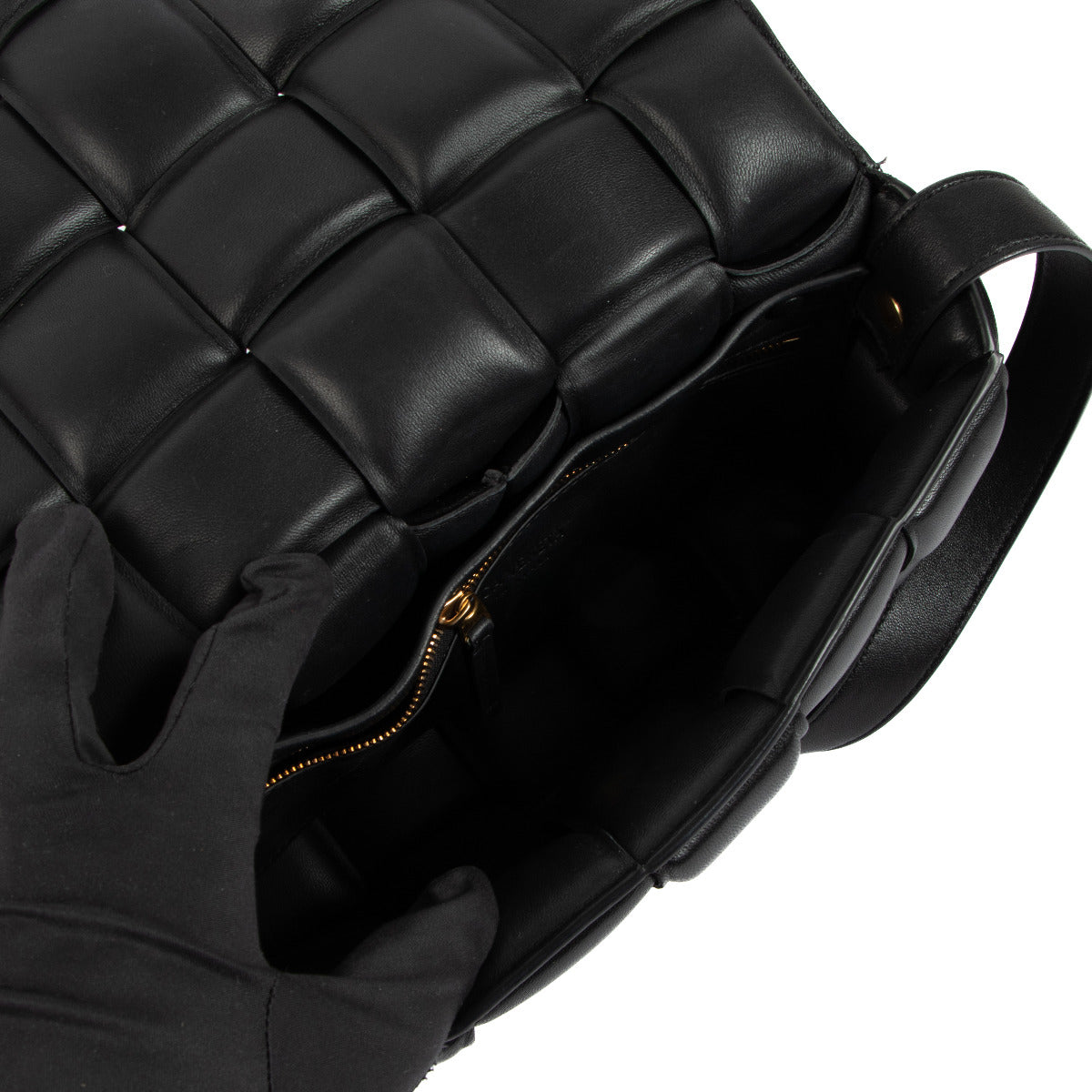 Bottega Veneta Zwarte Padded Cassette Tas