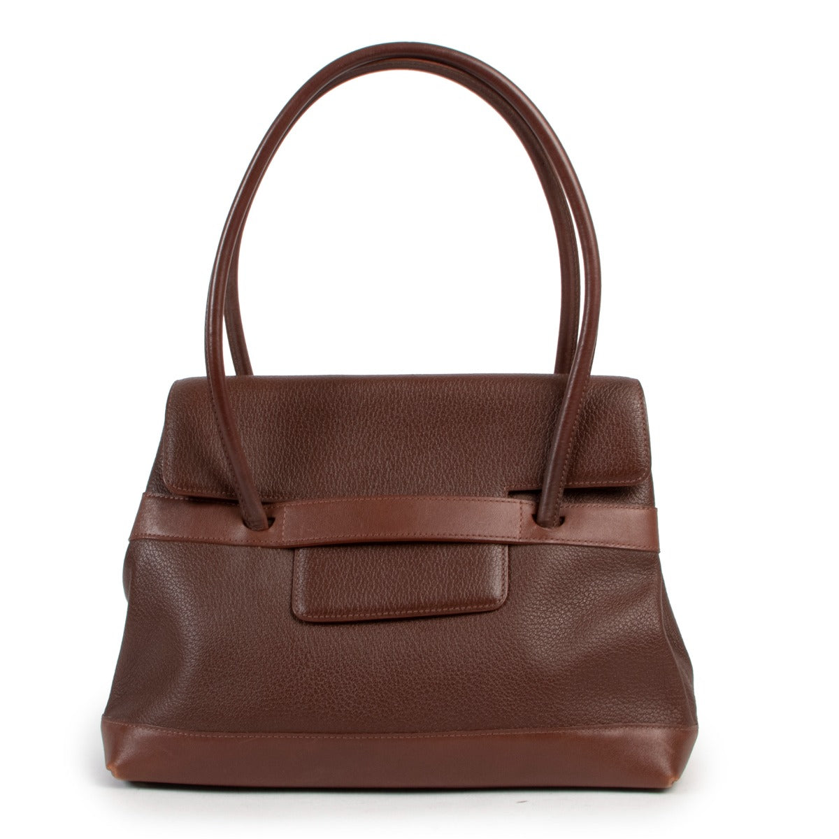 Delvaux Brown Shoulder Bag