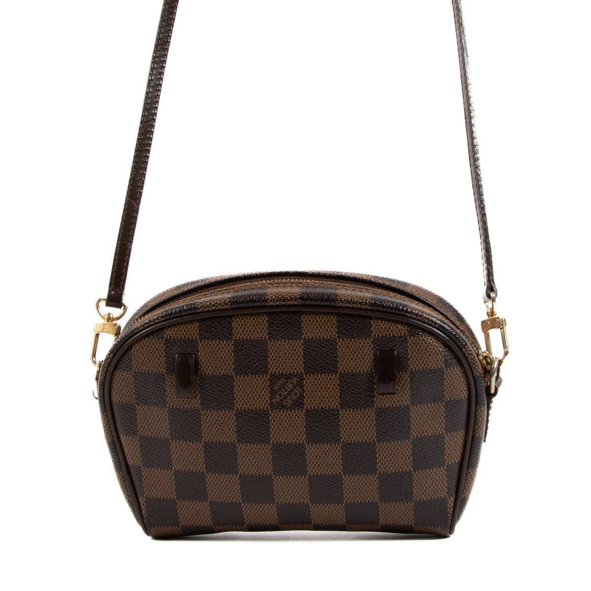 Shop safe online at Labellov in Antwerp, Brussels or Knokke this 100% authentic second hand Louis Vuitton Damier Ebene Pochette Ipanema Crossbody Bag