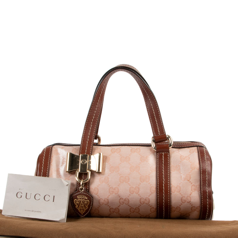 Gucci Duchessa Crystal GG Small Boston Bag