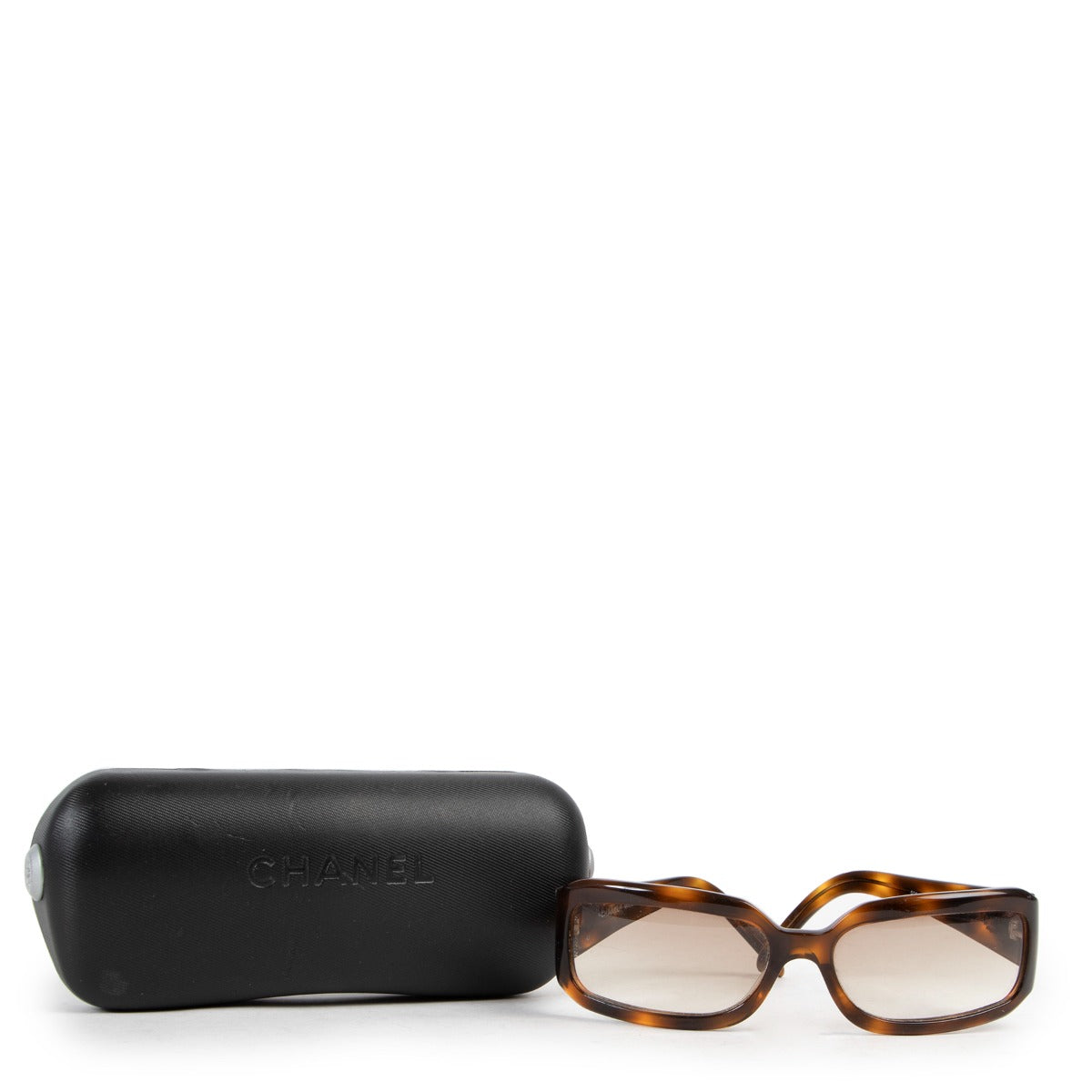 Chanel Brown Glasses in leopard print now available online at Labellov Luxury. Get these sunglasses now!