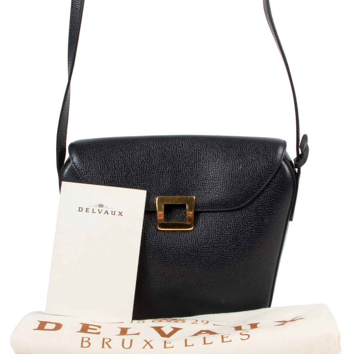 Delvaux Blue Amitié Jumping Crossbody available to be bought online or in our showroom. 100% authenticity guaranteed.